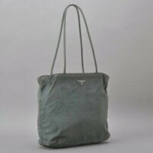 Prada Green Triangular Plate TESSUTO Bag Nylon Khaki CITY Tote